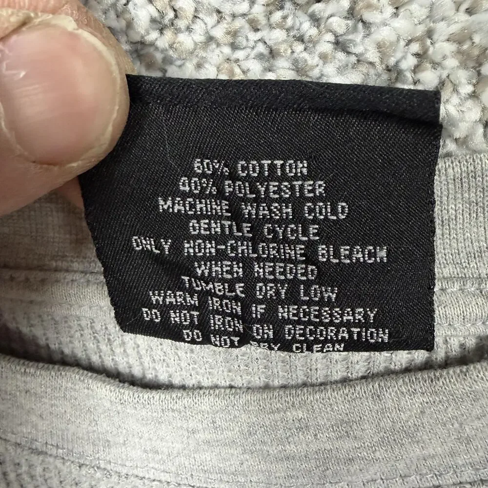 Vintage 90s Y2K Southpole Shirt T-Small Thermal Waffle Knit Streetwear Layering